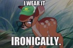 Hipster Bambi - Baseball cap